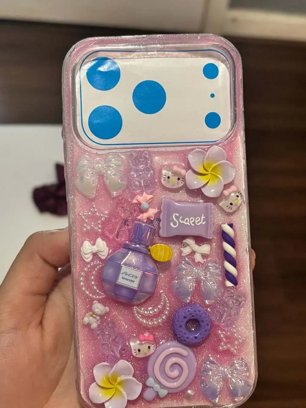 T&M_tinystore 3D Decoden Purple Candy Charm Phone Case iPhone 17 Pro